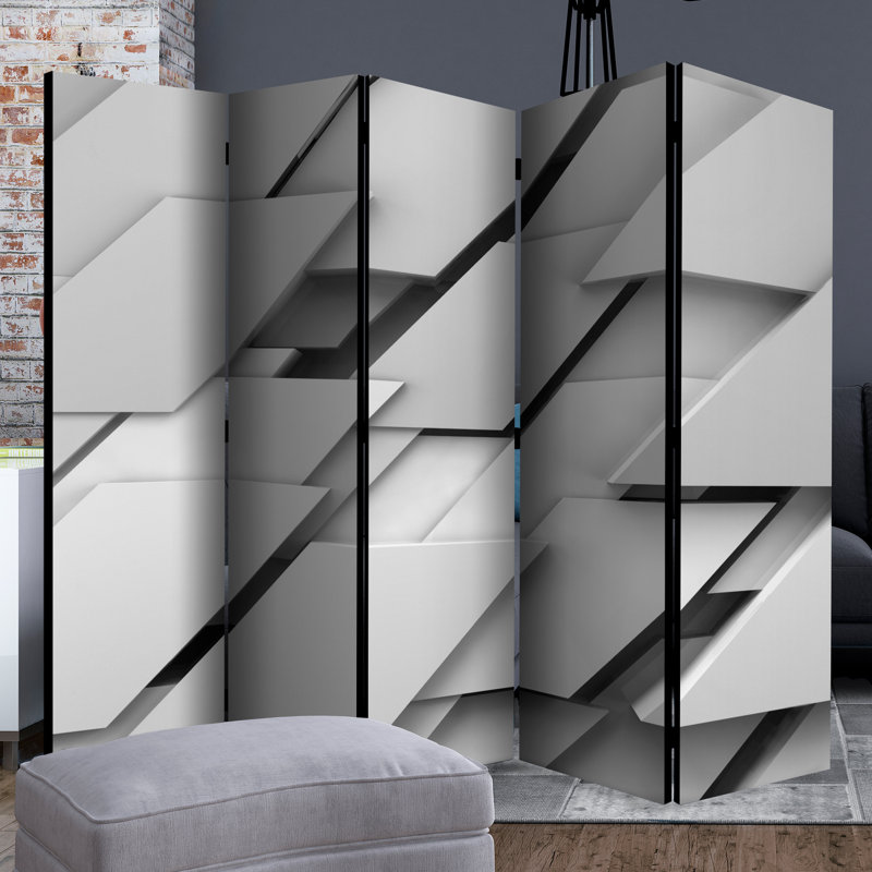 Asheville 172cm H Folding Room Divider, 5