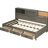 Gray Twin Wooden Daybed With 3 Storage Areas, Top Shelf, And Power Ports For A Tech - Enabled Sleeping Space Sized Drawer Storage, Upper Charging Facilities Comfortable Area-1284346301