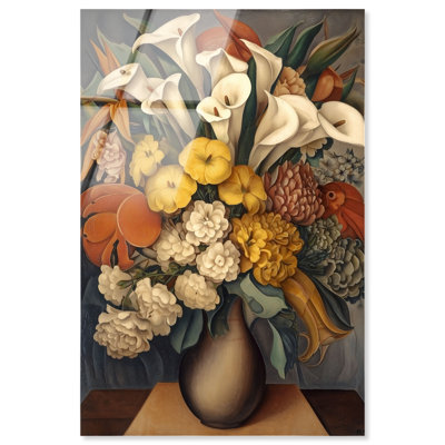 «Autumnal Floral Harvest I», reproduction d'art acrylique sur toile par Art Remedy, prête à être accrochée, 10 x 15