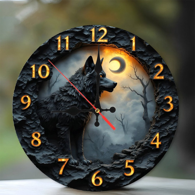 Sculpture horloge murale