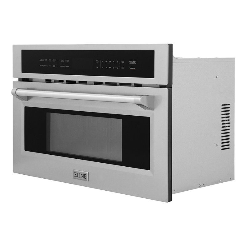 ZLINE 30 in. Built-in Convection Microwave Oven in Stainless Steel with Speed and Sensor Cooking, Stainless Steel
