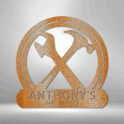 Personalized Crafty Monogram Steel Sign Steel Art Wall Metal Decor
