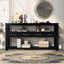 Canapé console 62,2 po avec 4 tiroirs et 2 tablettes-338237996