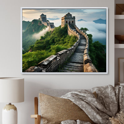 Grande muraille de Chine matin brumeux - art mural Chine