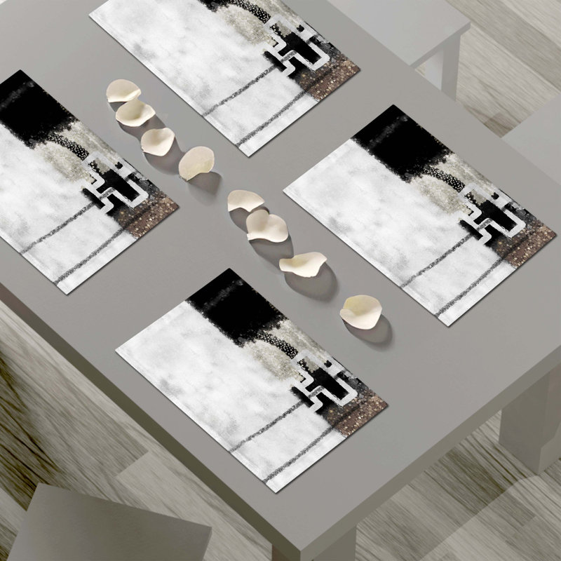 Napperon abstrait en polyester