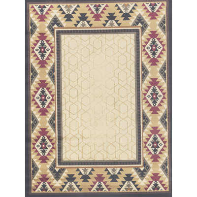 Tribes Cream  Southwest Area Rug
