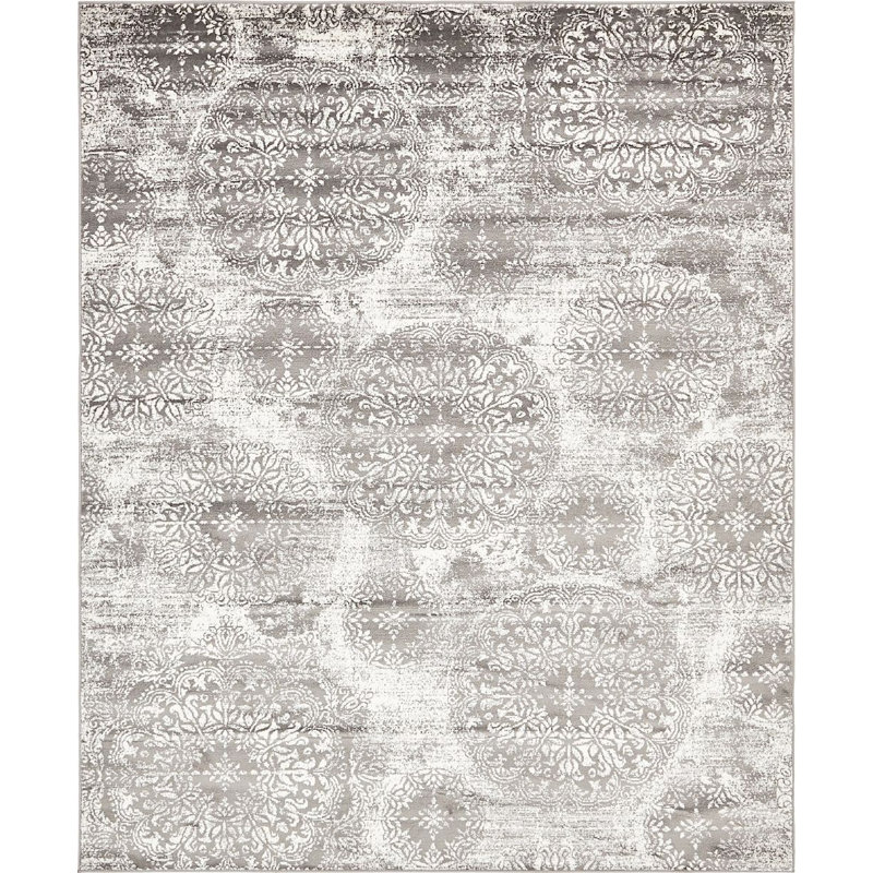 Oneita Floral Indoor Rug, Rectangle 8' x 10'