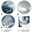 Décoration murale en métal Feeling Honolulu Blue X - Abstract-87826900