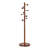 Solid Rubberwood Freestanding Coat Rack With 9 Hooks And Weighted Base