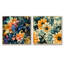 Janna - Ensemble de 2 collages carrés botaniques abstraits-101843771-101843772