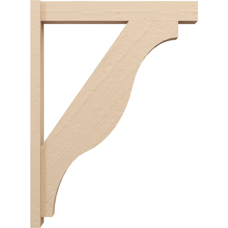 Bois de cèdre brut Funston Block TimberThane Perspector, brun clair apprêté, H 46 po x l 6 po x P 34 po