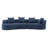 Hession 126" Modern Compression Curved Sectional Sofa-756296437
