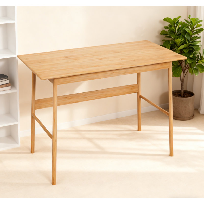Nouveau bureau d'ordinateur, bureau d'écriture en bambou, bureau de travail simple et moderne pour bureau à domicile, bureau de bureau