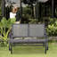 Banc oscillant pour 2 personnes Outsunny