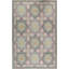 Hand-Knotted High-Quality Green and Rose Area Rug