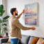 Dawn Beach Reflections Coastal - Wrapped Canvas-2045370535-2045370554