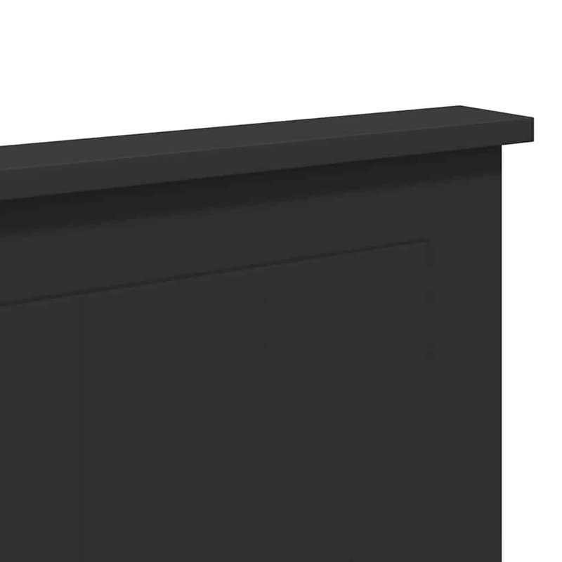 Headboard, EU Double - 140 x 200 cm, Black Oak