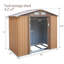 Remise de rangement d'extérieur en métal l 7 pi x P 4,2 pi-100916801