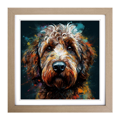 Labradoodle Conceptual Art No.2 - Framed Print