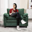 Fauteuil d'appoint surdimensionné en chenille-1195222156