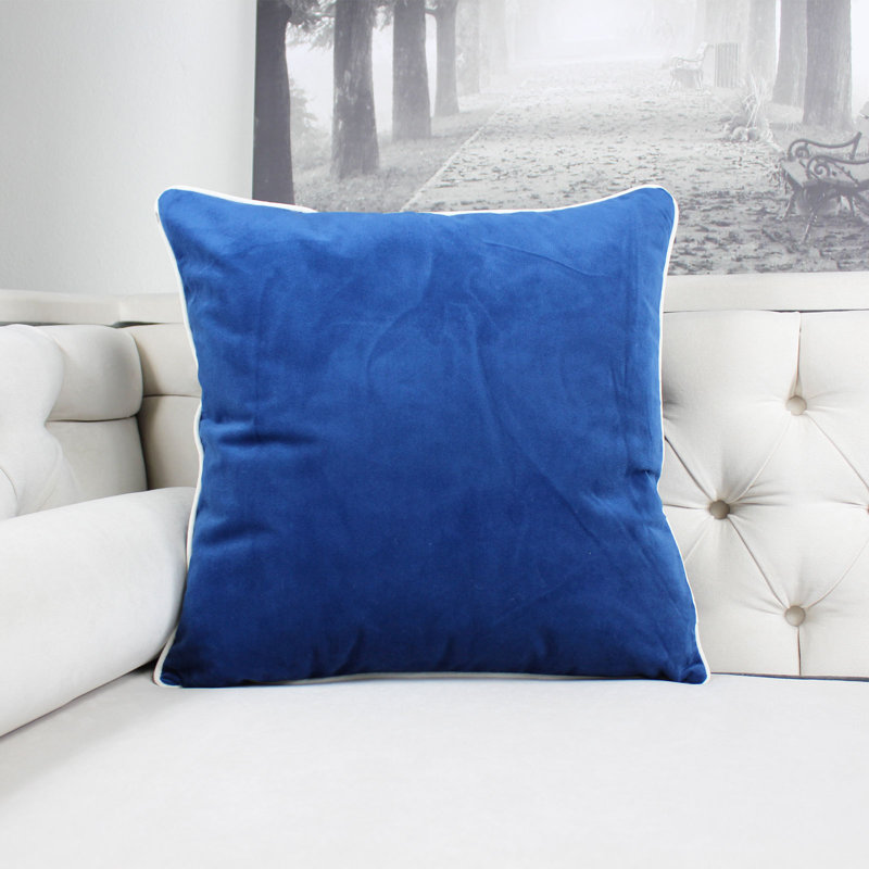  Square Indoor Pillow Cover and Insert, Blue