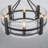 4-Light Dimmable Drum Chandelier