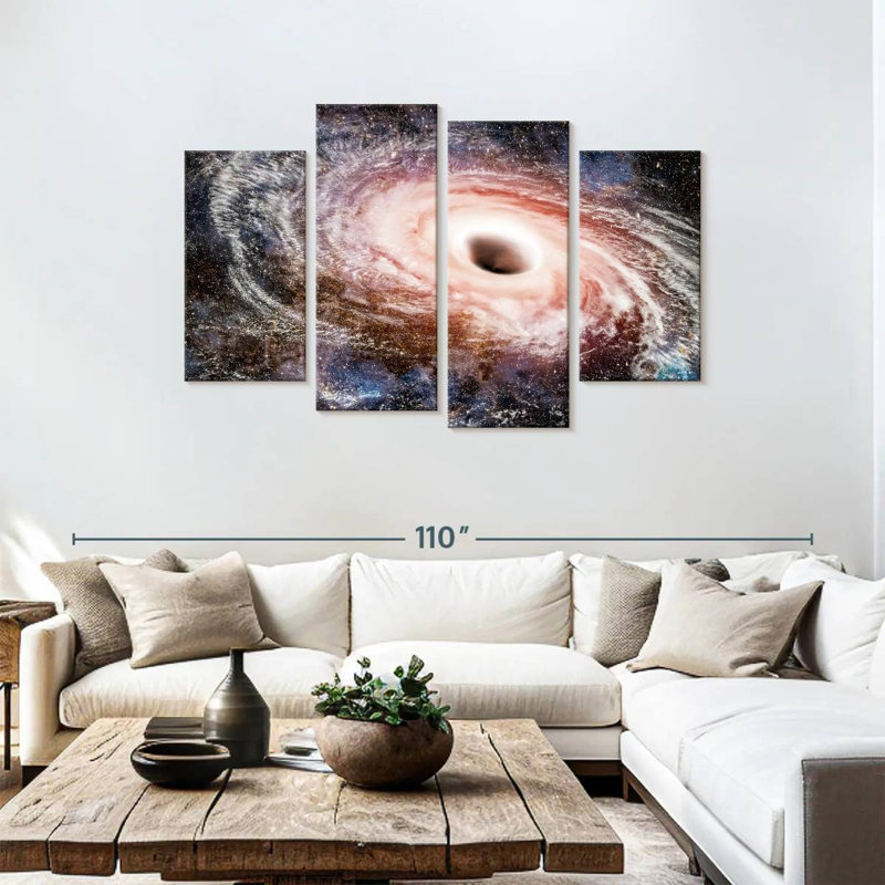 Oberle Into The Black Hole, 48"H x 75"W
