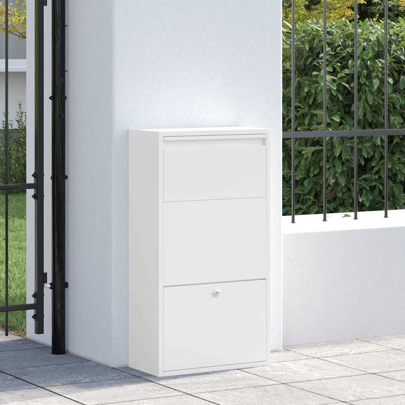 Steel Drop Box, White
