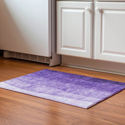 Tapis mauve Premium lavable à la machine