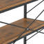 158 H X 80 W Corner Shelf Unit，Metal Ladder Shelving Unit-577025032