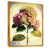 Toile avec cadre flottant or