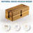 For Power Strips - 3 Open Slot Wooden Wire Hideout Box, 2 Pack