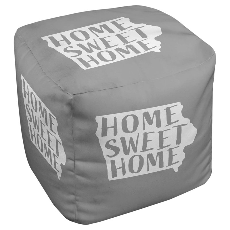 Upholstered Ottoman, Gray