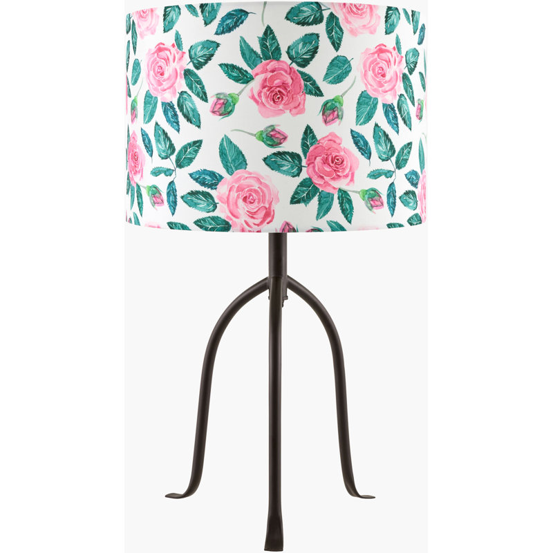 Lampe de table Richawara, Rose/Blanc