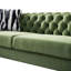 Canapé Chesterfield en velours capitonné Chesterfield