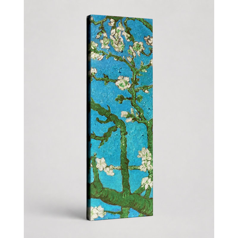 Fleurs d'amandier (1890) - art mural sur toile, 16" W x 48" H