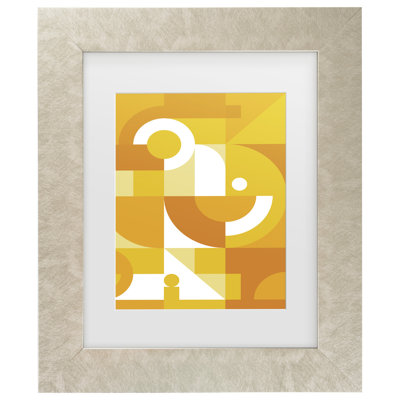Incado Orange Graphics Matted Framed Art