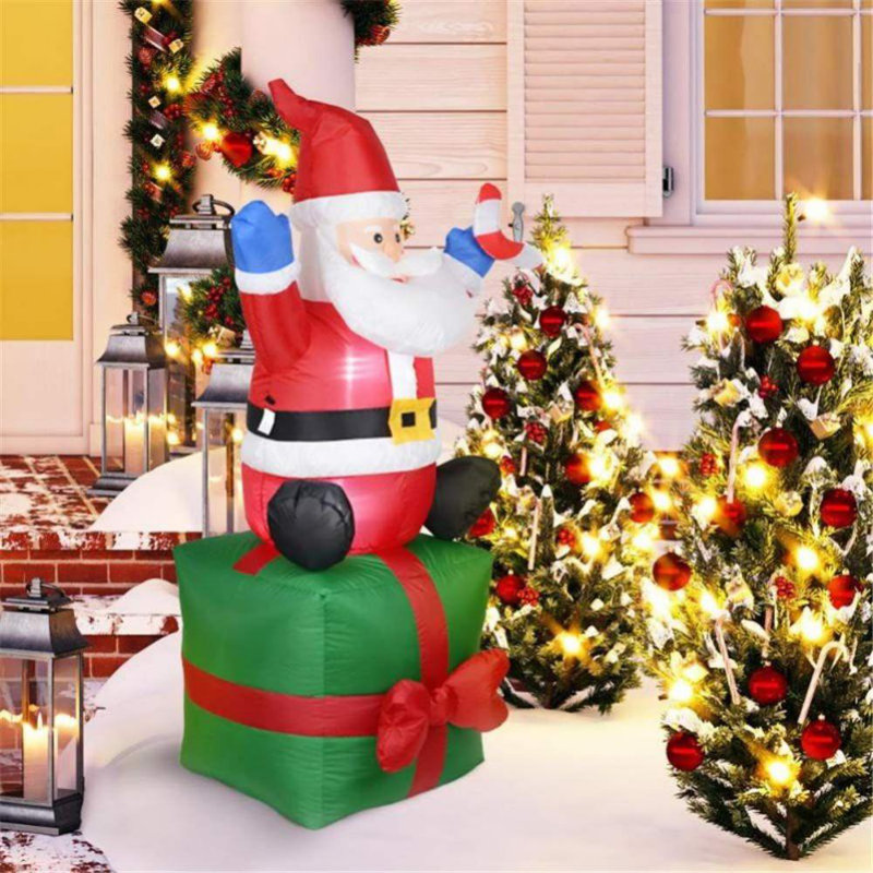 Coffret cadeau père Noël gonflable