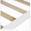 Lit plateforme simple avec support à lattes de bois, tête et pied de lit-1557251397