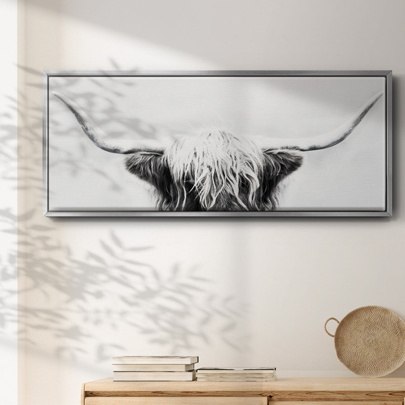 Longhorn- Framed Canvas