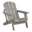 Chaise Adirondack pliante en bois gaufré surdimensionnée avec dossier et siège pré-assemblés, chaise de patio en bois pour patio, piscine, terrasse