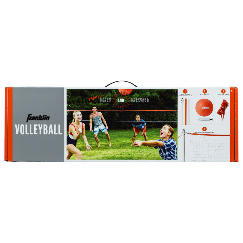 Portable Outdoor Volleyball Set with Net and Ball