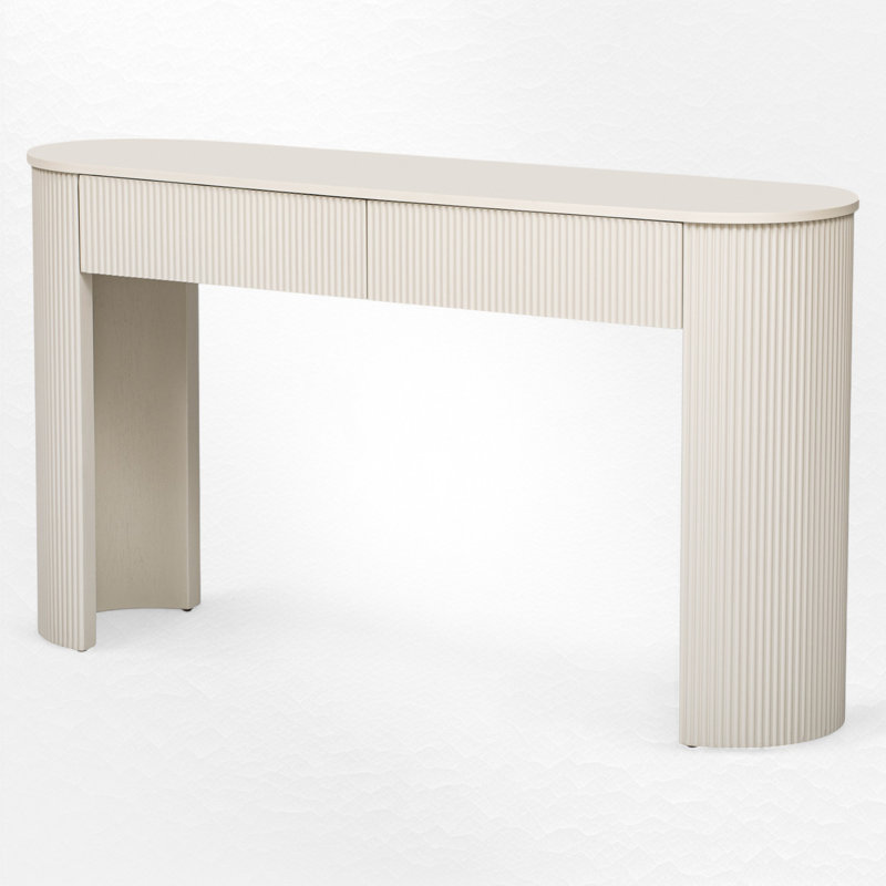 Console de 54,03 po, Blanc champagne