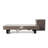 54 Inch Outdoor Gas Fire Pit With Rain Cover, 50000Btu Patio Table, Rectangular Heater, Walnut Wood Finish, Low - Maintenance And Easy Installation Simple Knob Control, Accommodates 5 6 People
