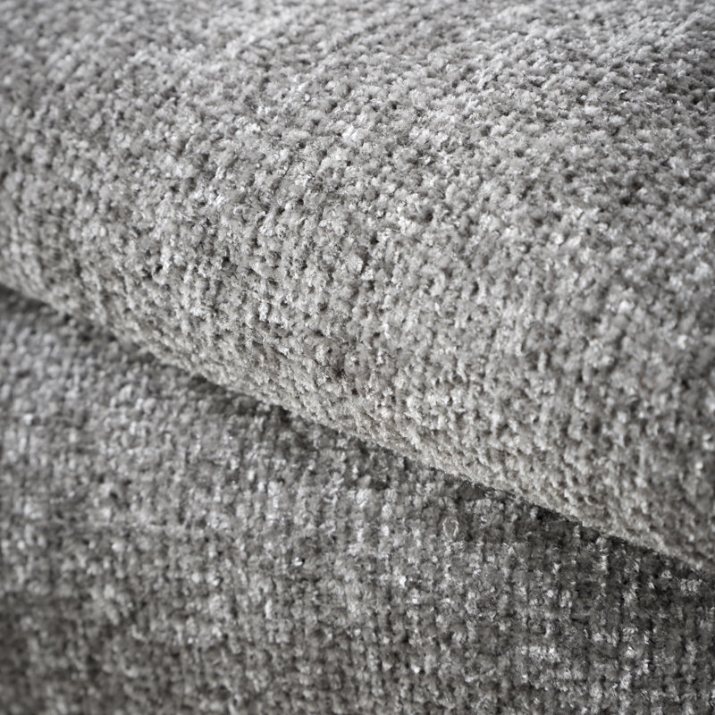 Wilson Plain Chenille Blanket Throw, Grey
