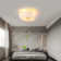 Elegant Feather Design Ceiling Fan With Lights Flush Mount Ceiling Fan With Light For Modern Homes A Blend Of Art And Functionality