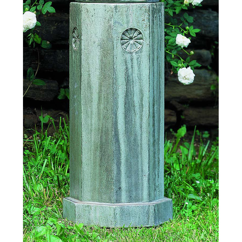 Tall Pedestal, Aged Limestone
