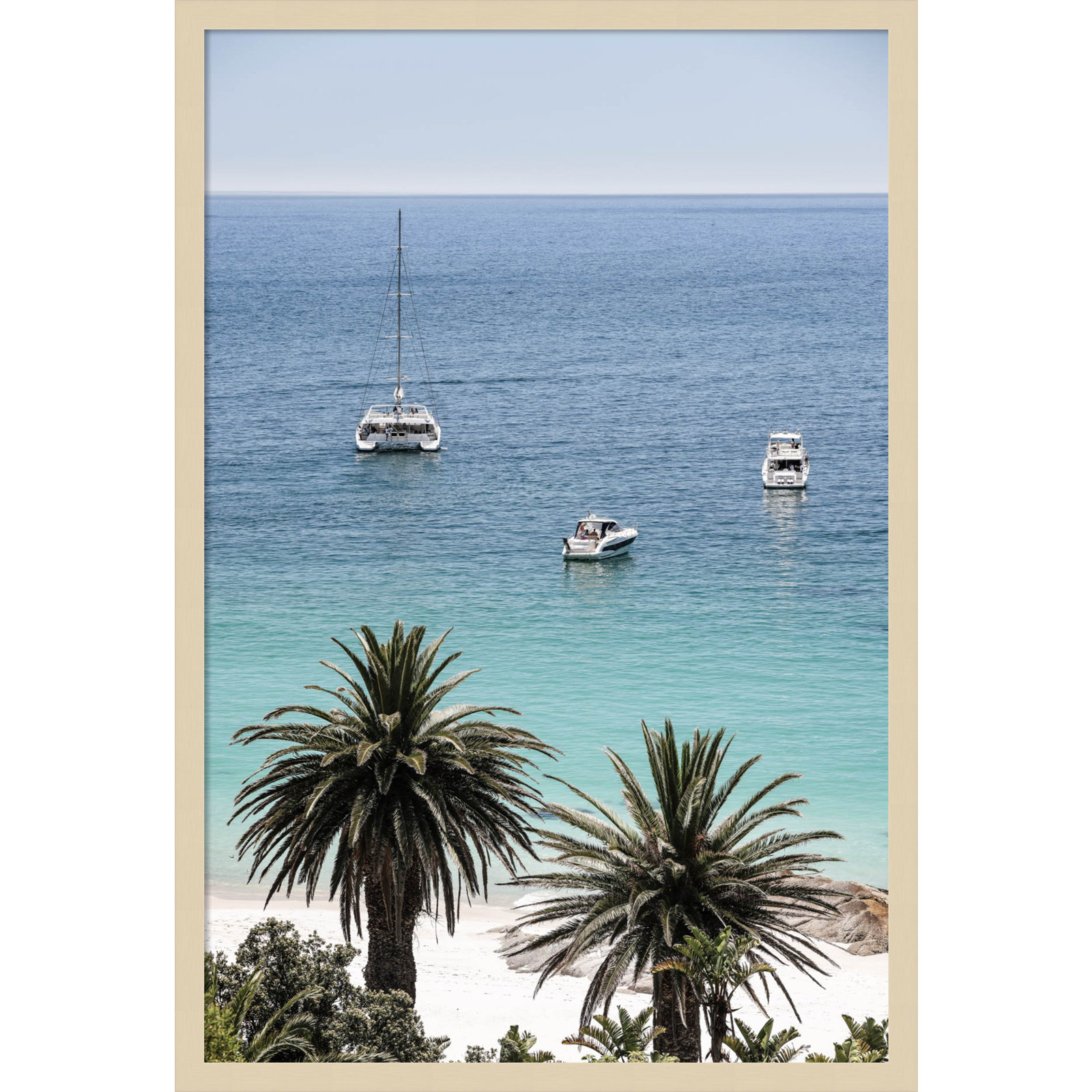 Rothschild "Camps Bay Beach" Print, Brown, 33" H x 23" W