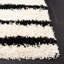 Tapis à poil long Venus 603 en ivoire / noir Venus-84342110