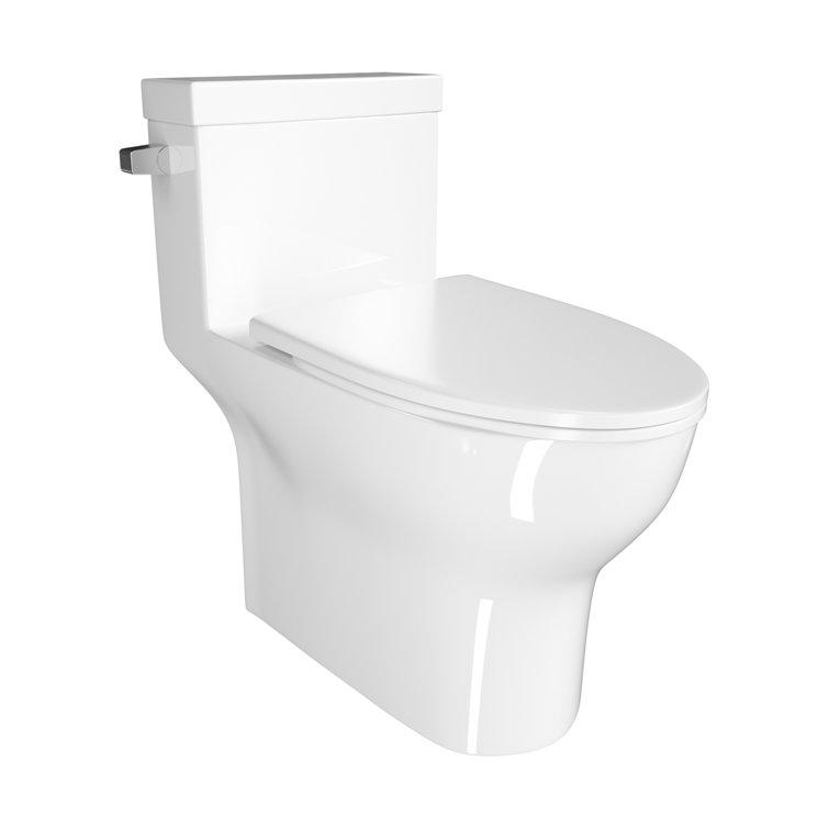 Lordear 1.28 Gallons GPF Elongated Chair Height Floor Mounted Kit (Seat Included)